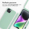 iMoshion Hoesje Geschikt voor iPhone 14 Plus Hoesje Met Koord - iMoshion Siliconen hoesje met koord - Mintgroen