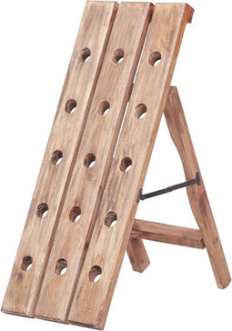 vidaXL - Wijnrek - voor - 15 - flessen - 26x50x70 - cm - massief - mahoniehout