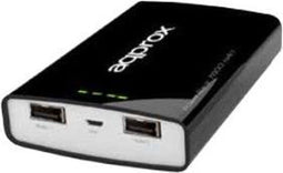 Approx appPB78EVK - Powerbank - 7800 mAh - Zwart