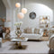 Light & Living Hanglamp Medina - Wit Glas- Ø40cm - Modern - Hanglampen Eetkamer, Slaapkamer, Woonkamer