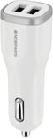 Mobiparts - Car Charger - Dual USB 4.8A - Wit