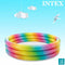 Opblaasbaar Kinderzwembad Intex Multicolour Ringen 168 x 38 x 168 cm 581 L (6 Stuks)