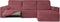 Hoes voor chaise longue met korte armleuning rechts Eysa ROC Tegel 120 x 120 x 360 cm