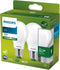 Philips Ultra Efficient LED lamp Mat - 60 W - E27 - Wit licht - 2-pack - Bespaar op energiekosten