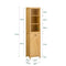 SoBuy Badkamer Hoge Kast - Opbergkast - Wassorteerder - MDF PB Materiaal - 40kg Capaciteit - 40x173x