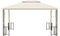 vidaXL - Prieel - met - zijwanden - en - dubbel - dak - 3x4 - m - crèmekleurig