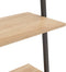 vidaXL - Ladderrek - met - 3 - schappen - 64x34x116 - cm - lichtbruin - en - zwart