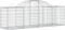 vidaXL - Schanskorven - 9 - st - gewelfd - 200x50x60/80 - cm - gegalvaniseerd - ijzer