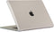 Lunso Geschikt voor MacBook Air 15 inch (2023-2025) cover hoes - case - Glanzend Transparant