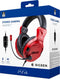 Bigben Interactive PS4OFHEADSETV3R - Stereo Game Headset - 40mm speakers - Rood