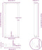 vidaXL - Salontafelpoten - 2 - st - U-vormig - 40x(110-111) - cm - staal - antraciet