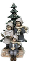 Kerstversiering DKD Home Decor Hars Kinderen (11,5 x 11,5 x 21 cm) (2 Stuks)