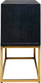 Richmond Interiors Ladenkast Blackbone gold 2-laden (Black rustic)