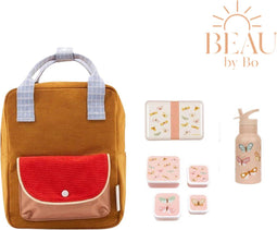 BEAU by Bo Sticky lemon rugzak small + A little lovely company back to school set Vlinder