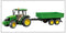 Bruder 2108 John Deere 5115 M - Tractor 1:16 - Kieptrailer - Groen Zwart Geel
