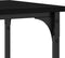 vidaXL - Console - Tafel - Zwart - Eik - 100x35x75 - cm - Hout - en - Staal
