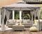 Luxe Prieel Vernazza Beige + LED-verlichting + Schaduwdoeken
