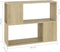 vidaXL - Tv-meubel - 80x24x63 - cm - bewerkt - hout - sonoma - eikenkleurig