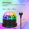 iMoshion Roterende Discolamp met afstandsbediening - Muziekgestuurde LED Discobal - Disco Lamp kinderen / Disco Licht volwassenen - Feestverlichting