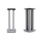NorStone Stylum Square - Luidsprekerstandaard 60 cm - Trillingsabsorptie - Zilver