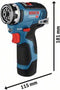 Bosch GSR 12V-35 FC Professional - Accuschroefboormachine - Borstelloze motor FlexiClick systeem (incl. 2x3,0 Ah accu lader GAL 12V-40)