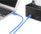 Renkforce RF-4260498 - USB 3.0 A naar B Kabel - 50 cm - Blauw