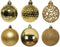 Decoris - Kerstballen - Mix ontwerpen - Goud (37 stuks)