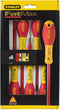 Stanley 6-Delige FatMax Schroevendraaierset Vde PH - Schroevendraaiers en Spanningszoeker - Geel Rood