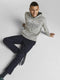 JACK&JONES CORE JCOPOWER LOGO SWEAT HOOD BF - Heren Trui - Met capuchon - Grijs - Maat XL