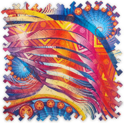 UNIDRAGON Houten Puzzel Voor Volwassenen Abstractie - Gelijktijdige Abstractie - 100 stukjes - 21,7x21,7 cm