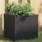 vidaXL - Plantenbakken - 2 - st - 36x30x32 - cm - poly - rattan - zwart