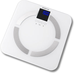 Inventum PW720BG - Personenweegschaal - Digitale lichaamsanalyse - Tot 150 kg - Wit/RVS