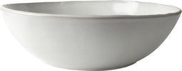 Dutch Rose Organic Schaal - Serveerschaal - Stoneware Handgemaakt 33cm - Wit