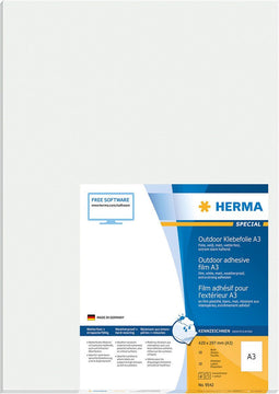 Etiket herma 9542 297x420mm weerbest rekbaar 10st