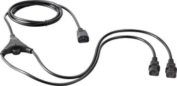 Sygonix SY-5042698 Apparaat (koud) Y-kabel Zwart 2.35 m