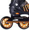 Nils Extreme NA18812 - Inline skates - 3 wielen 100 mm ABEC 9 - Zwart/Oranje (maat L 39-43)