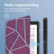 imoshion E-reader Hoesje - Geschikt voor Kobo Nia - Design Sleepcover Bookcase - Bordeaux Graphic
