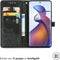 iMoshion Hoesje Geschikt voor Motorola Edge 30 Fusion Hoesje Met Pasjeshouder - iMoshion Mandala Bookcase - Zwart