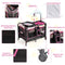 Coast babybed 4 in 1 opvouwbaar reisbed en zijbed & commentaar en playpen zwart+roze