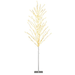 Coast LED Berkenboom - 155 cm - Warmwit - Zilver - Metalen Standaard
