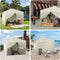 Woltu Opvouwbaar Paviljoen 3x3 m - Beige - UV50+ Waterafstotend - In Hoogte Verstelbaar - Met