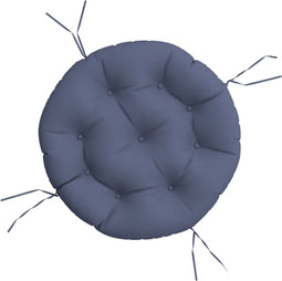 vidaXL - Zitkussen - rond - Ø - 60x11 - cm - oxford - stof - marineblauw