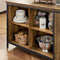 SoBuy KNL01-F - Keukeneiland - Buffetkast met 2 Deuren 4 Vakken - Bruin - 170x60x89cm