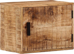 vidaXL - Nachtkastje - wandgemonteerd - 40x30x25 - cm - massief - mangohout