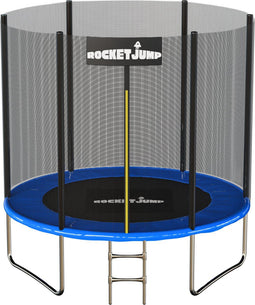 RocketJump XT24 - Trampoline 244 cm - Inclusief ladder en veiligheidsnet - Blauw