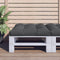 vidaXL - Palletkussen - 70x70x12 - cm - stof - zwart