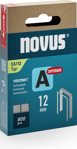 Novus Tools 042-0780 - Nieten Type 53 - Fijndraad 12 mm x 11.3 mm - 800 stuk(s)