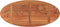 vidaXL - Tafelblad - ovaal - 100x50x2,5 - cm - massief - acaciahout