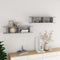 vidaXL - Wandschappen - 2 - st - 90x18x20 - cm - bewerkt - hout - betongrijs