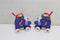 K3 Rolschaatsen - Verstelbaar - Maat 26-29 - Blauw/Roze